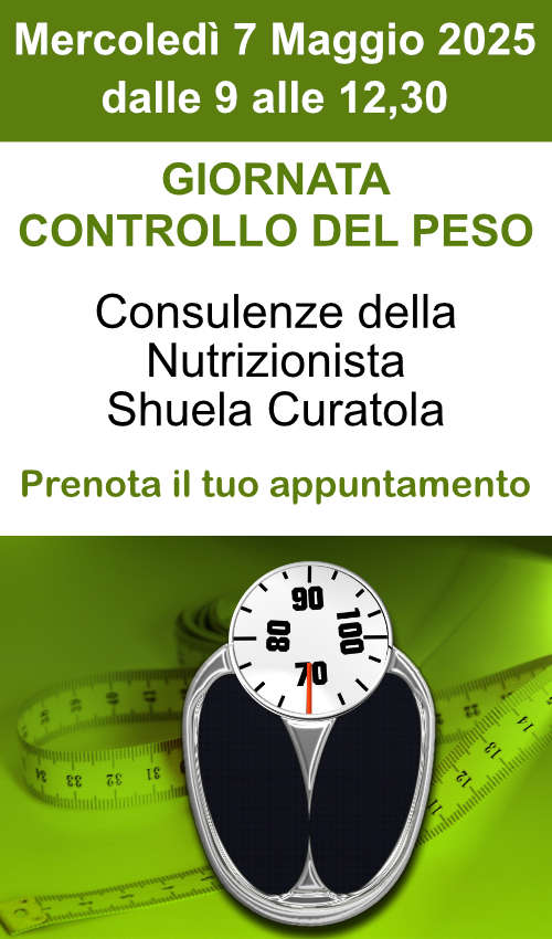 Controllo peso Nutrizionista 07 05 25